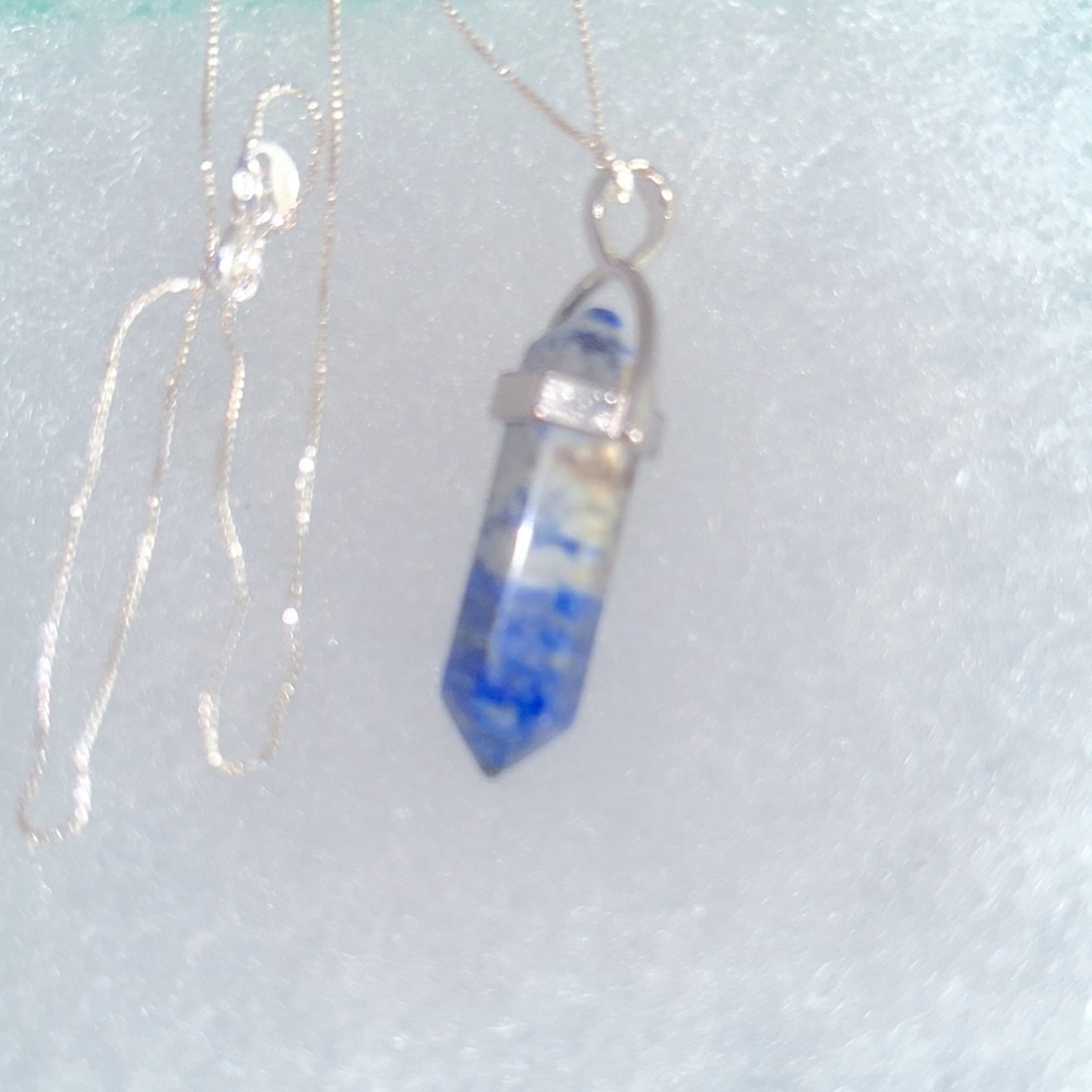 Lapis Lazuli Sterling Silver 18” Necklace